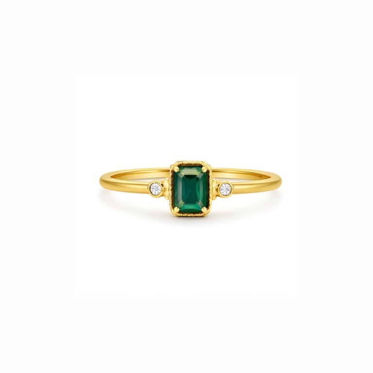 Emerald-Cut Emerald Ring