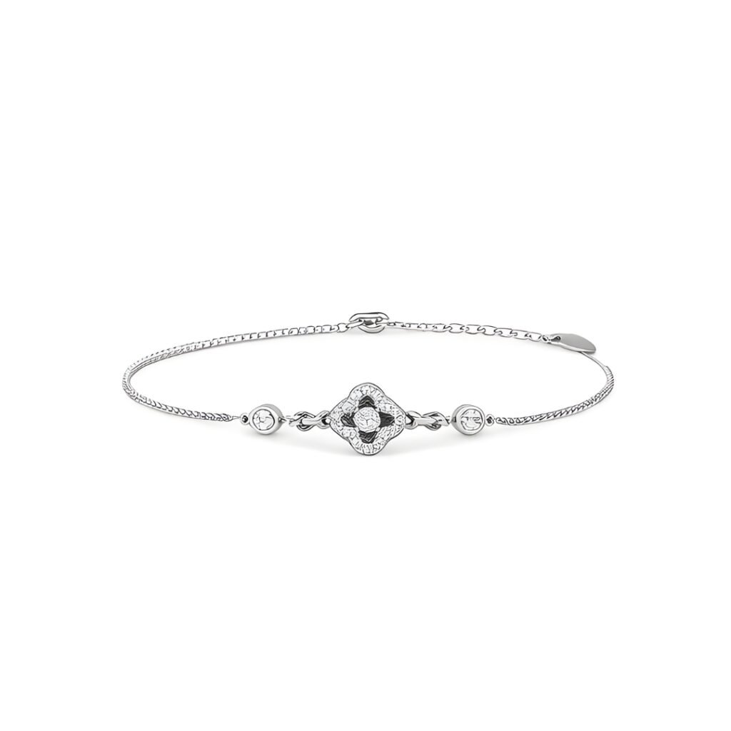 Quatrefoil Station Bracelet