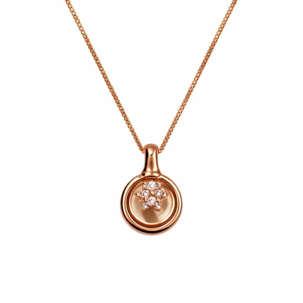 Rose Gold Circle Pendant