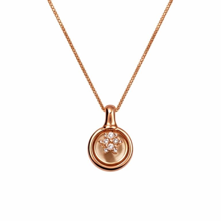 Rose Gold Circle Pendant