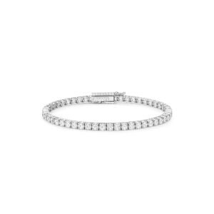 925 sterling silver pavé tennis bracelet continuous sparkle